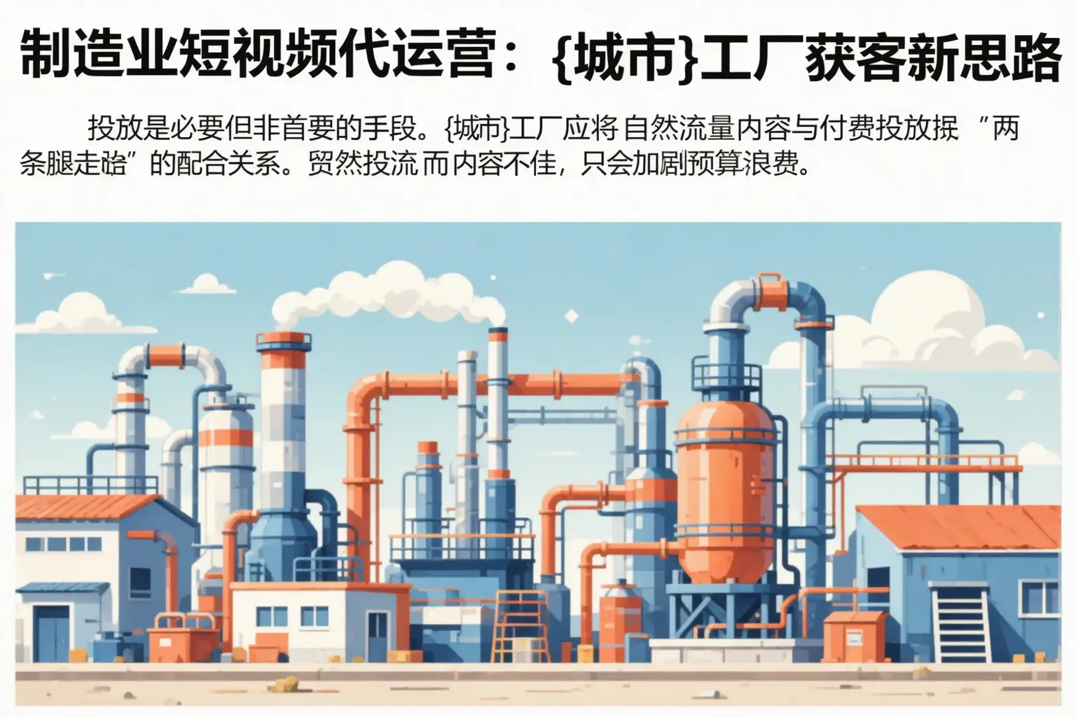 制造业短视频代运营：青州工厂获客新思路